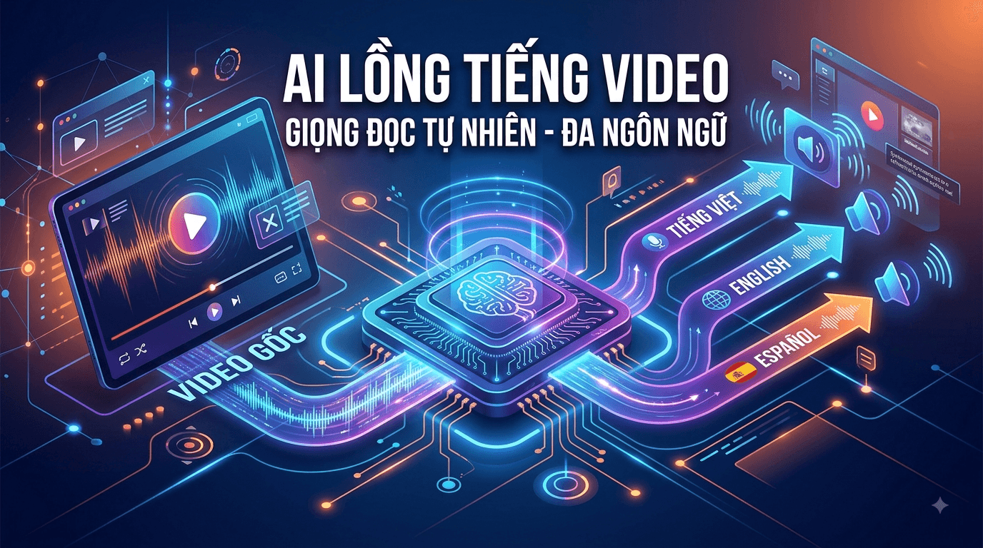 AI Lồng Tiếng Video: Giải Pháp Tạo Giọng Đọc Tự Nhiên, Nhanh Và Chuyên Nghiệp