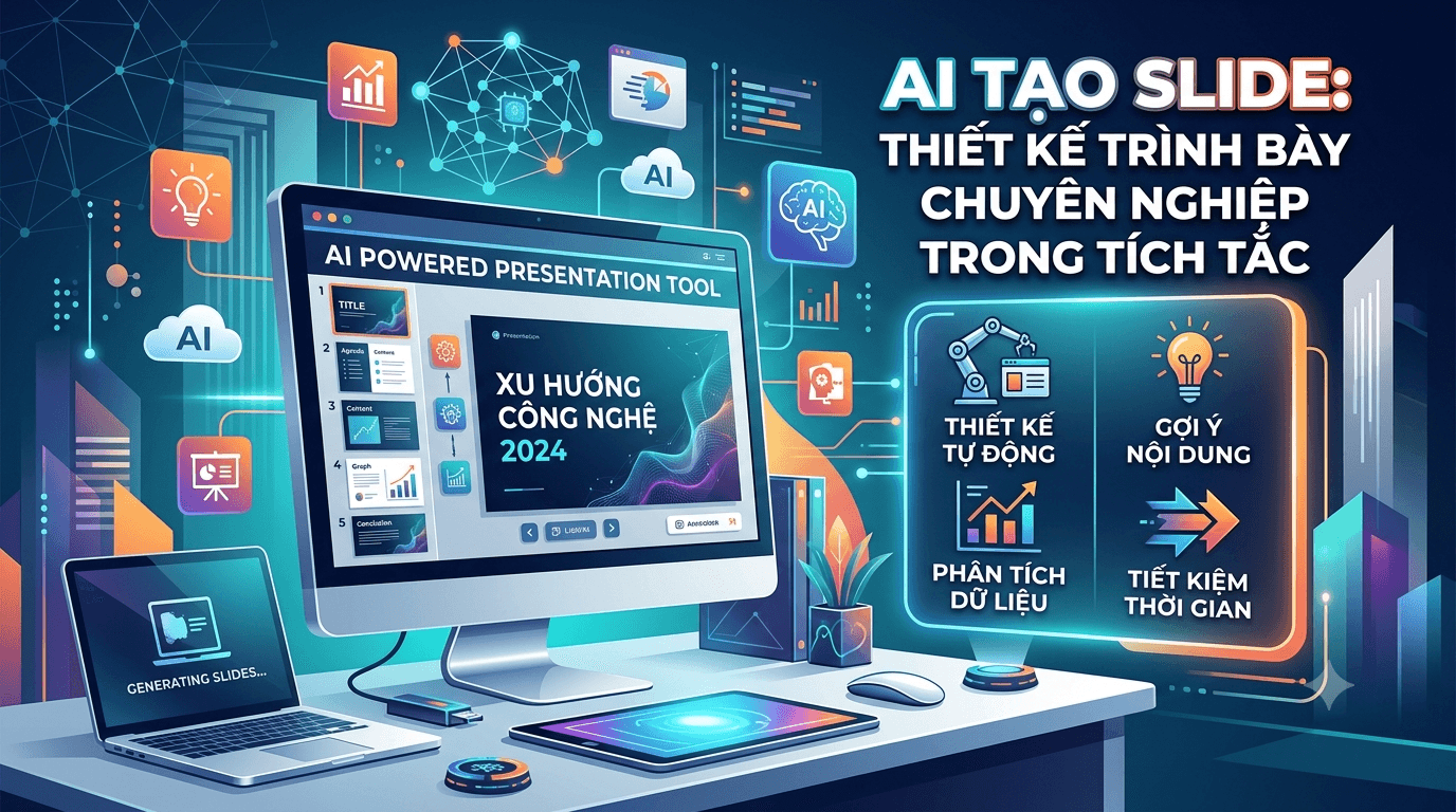 AI Tạo Slide Là Gì? Top Công Cụ AI Tạo Slide Đẹp, Nhanh Và Chuyên Nghiệp 2026