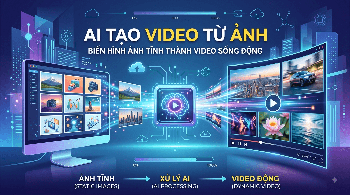 AI Tạo Video Từ Ảnh: Cách Biến Ảnh Tĩnh Thành Video Chuyên Nghiệp