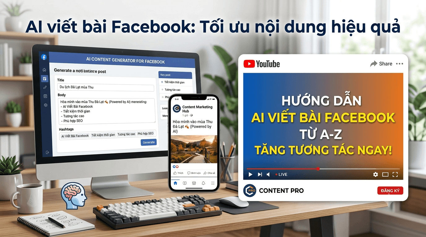 AI Viết Bài Facebook: Giải Pháp Tạo Nội Dung Nhanh, Chuyên Nghiệp Và Thu Hút Khách Hàng