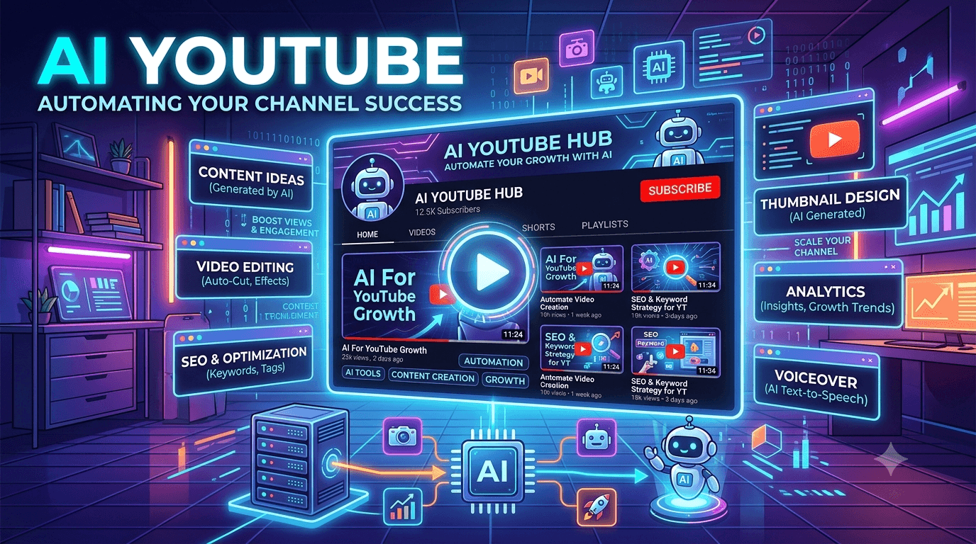 Top AI YouTube: 15 Công Cụ AI YouTube Tốt Nhất Giúp Tạo Video, Tăng View Và Kiếm Tiền Hiệu Quả
