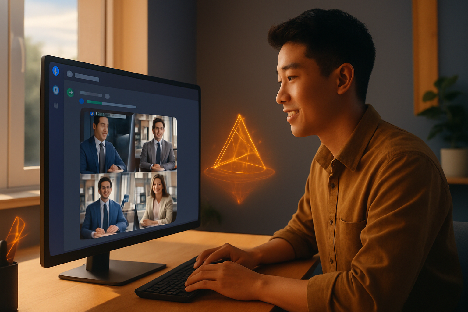 Screenshot giao diện Discord với ví dụ prompt Midjourney và 4 ảnh kết quả hiển thị