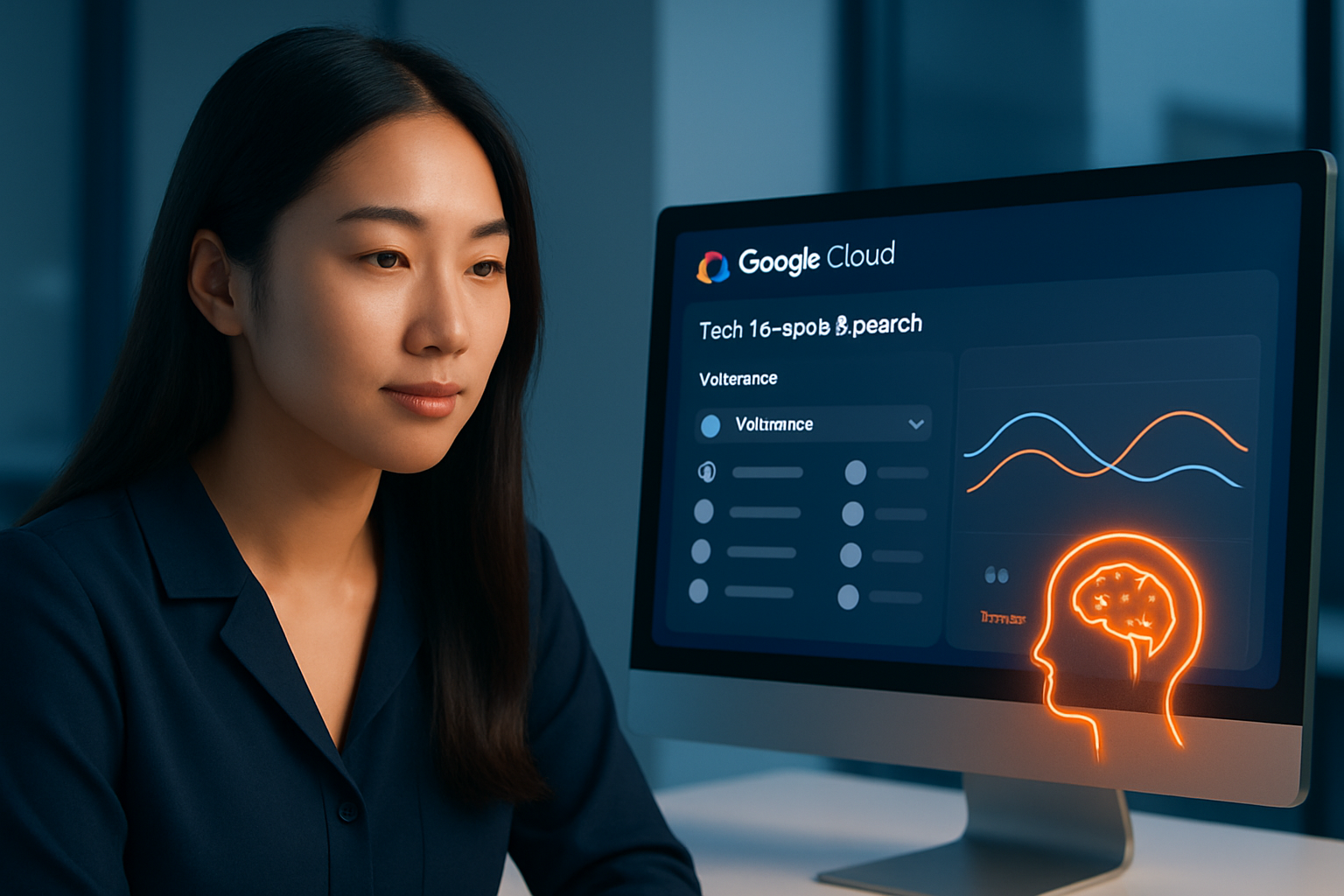 Dashboard Google Cloud Text-to-Speech với các tùy chọn giọng đọc tiếng Việt, biểu đồ so sánh chất lượng giọng nói AI và người thật