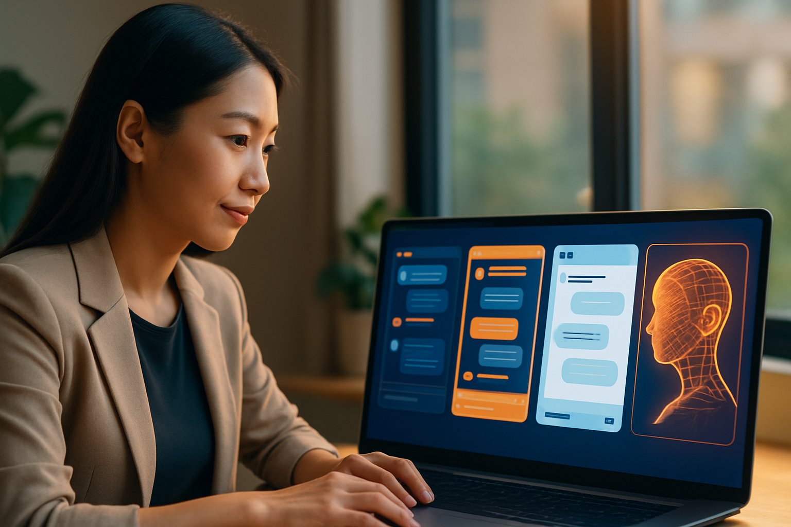 So sánh giao diện 4-5 nền tảng AI thay thế ChatGPT phổ biến năm 2026, với điểm mạnh từng loại được highlight